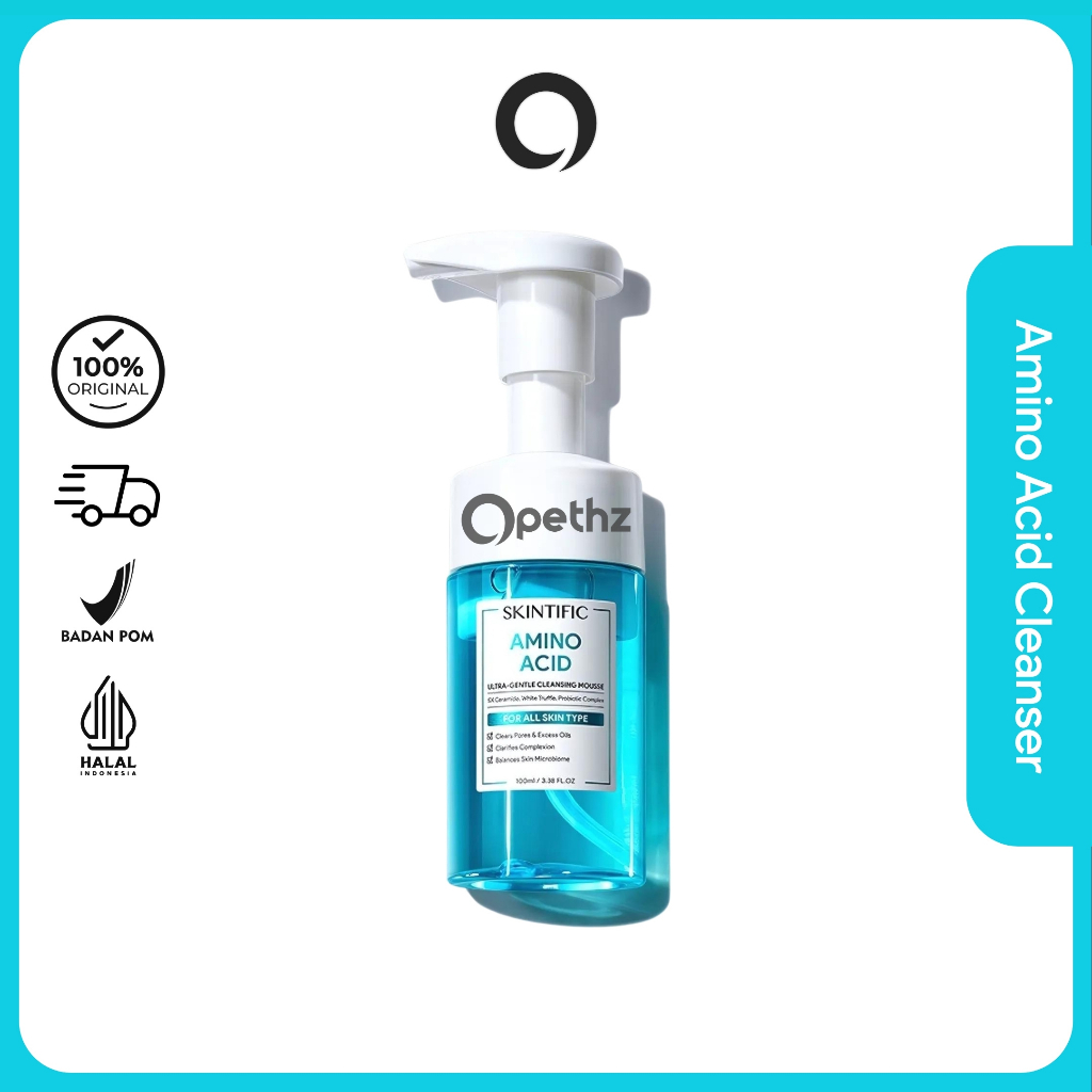 SKINTIFIC Amino Acid Ultra-gentle Cleansing Mousse 100ml - Cleanser Facial Wash