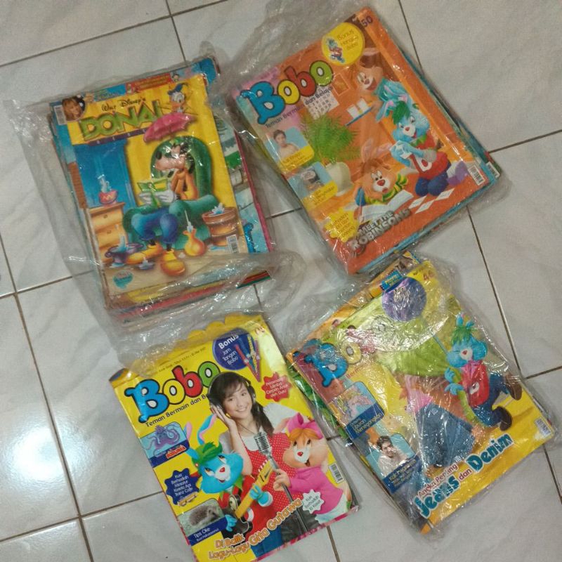 Majalah Bobo, Girls, Donal bebek, Kartini (bekas, min co 3 majalah)