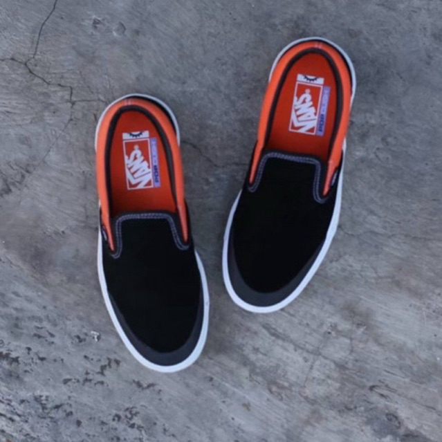 Vans Original Slip-On Pro BMX Black Orange