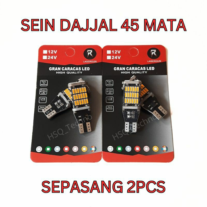 Lampu led senja T10 T15 W16W Lampu Sein Dajjal Lampu Senja 45 Mata Superbright
