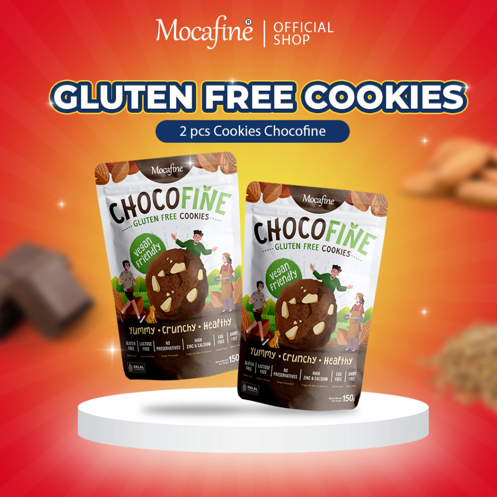 

[Paket Hemat] Healthy Cookies Chocofine - Gluten Free - Egg Free - Dairy Free - 2 pcs - 150 gr