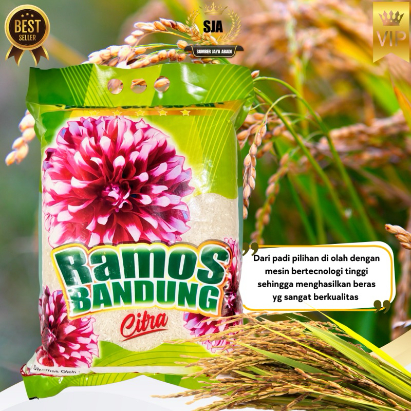 

beras ramos Bandung 5kg kualitas asli