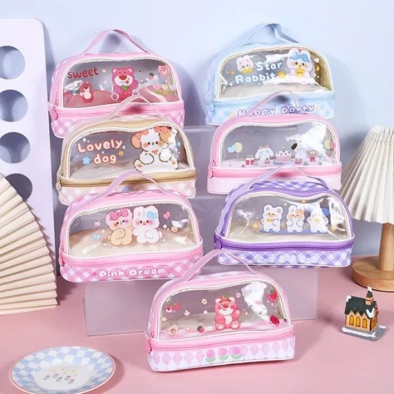 

Kotak Pensil Kapasitas Besar Organizer Alat Tulis Lucu ala Korea