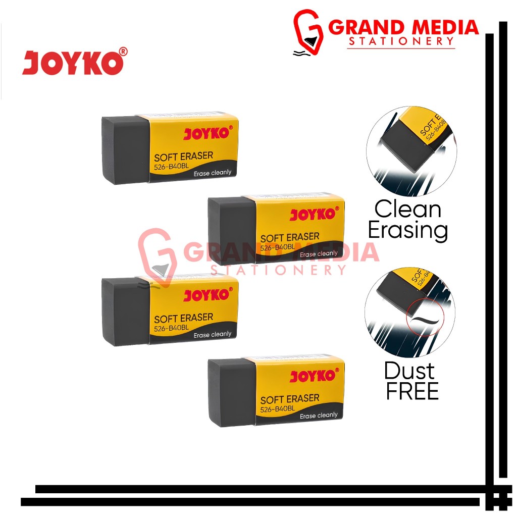

[GRAND MEDIA] PENGHAPUS / SETIP JOYKO B40BL HITAM / 1 PCS