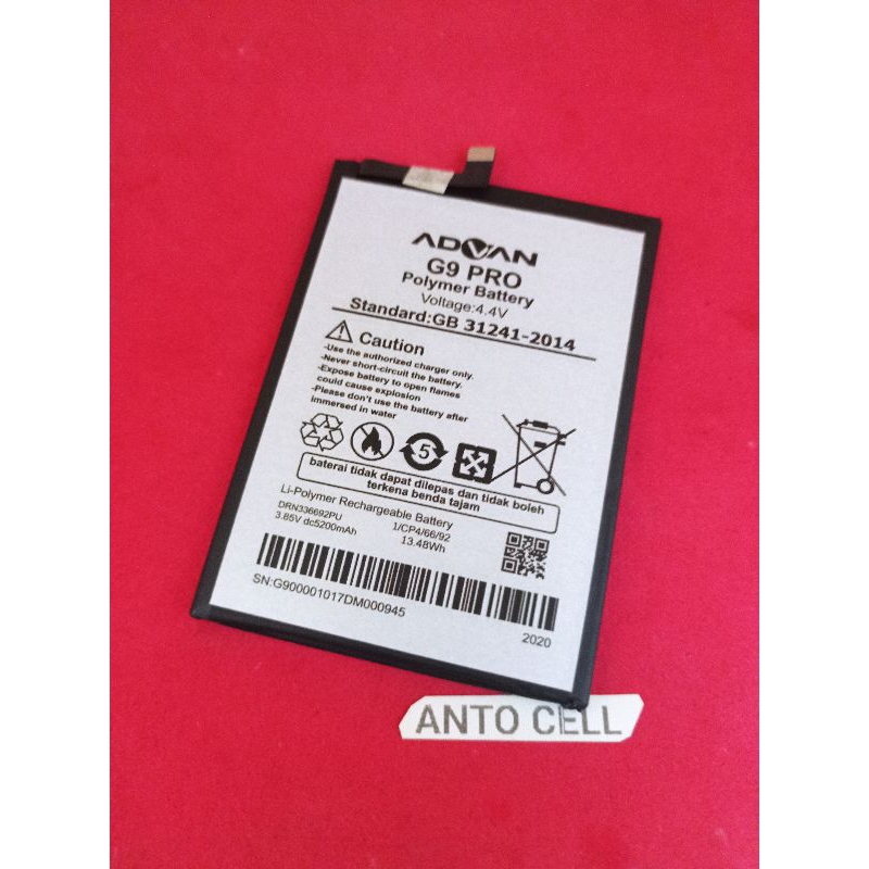 Baterai batre Advan G9 / G9 PRO / G9 Plus Advan 6501 5200 MAH Original Battery hp