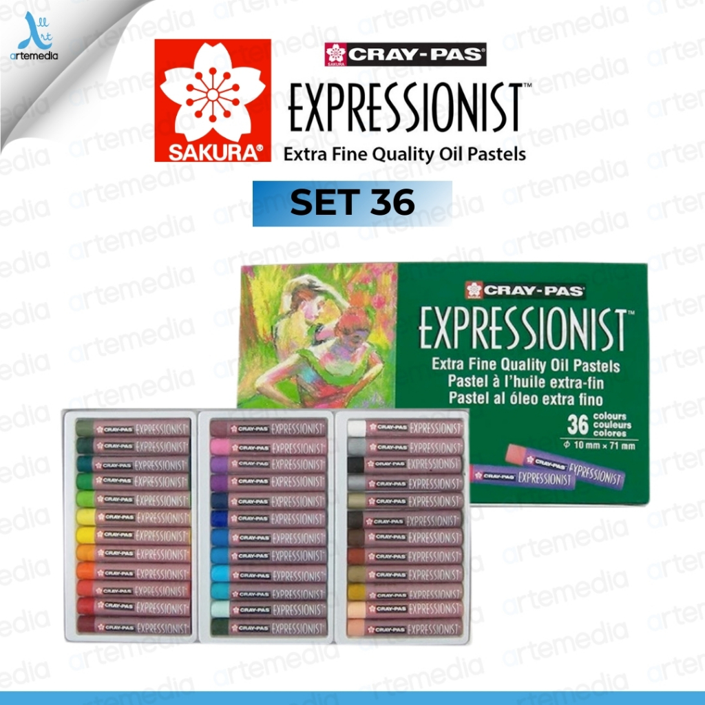 

Sakura Cray-Pas Expressionist Set 36 Color Oil Pastel Crayon