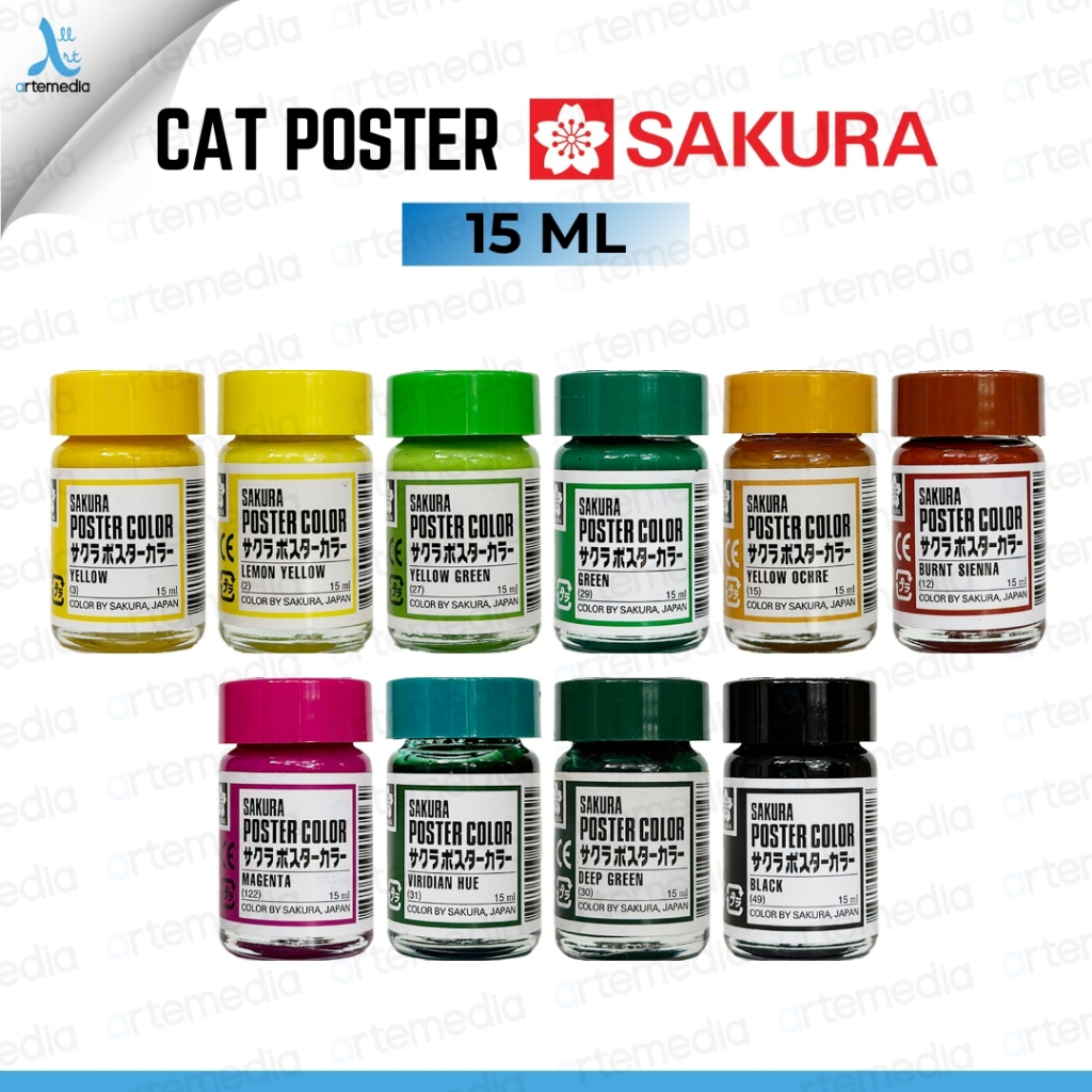 

H7Y Sakura Poster Color Paint 15ml Warna Cerah 30 Pilihan
