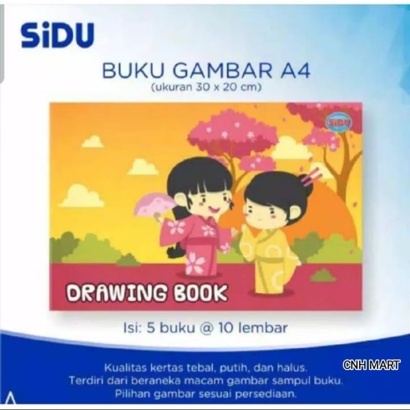 

Buku Gambar Sidu A4 Isi 5 Pcs - Buku Gambar Sidu Tebal A4 Harga 1 Pak