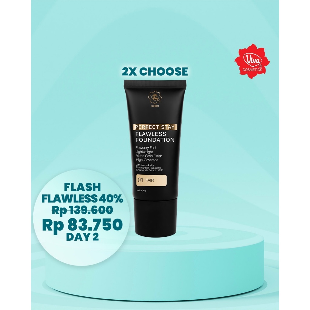 Paket 2 Viva Queen Flawless Foundation Viva Cosmetics