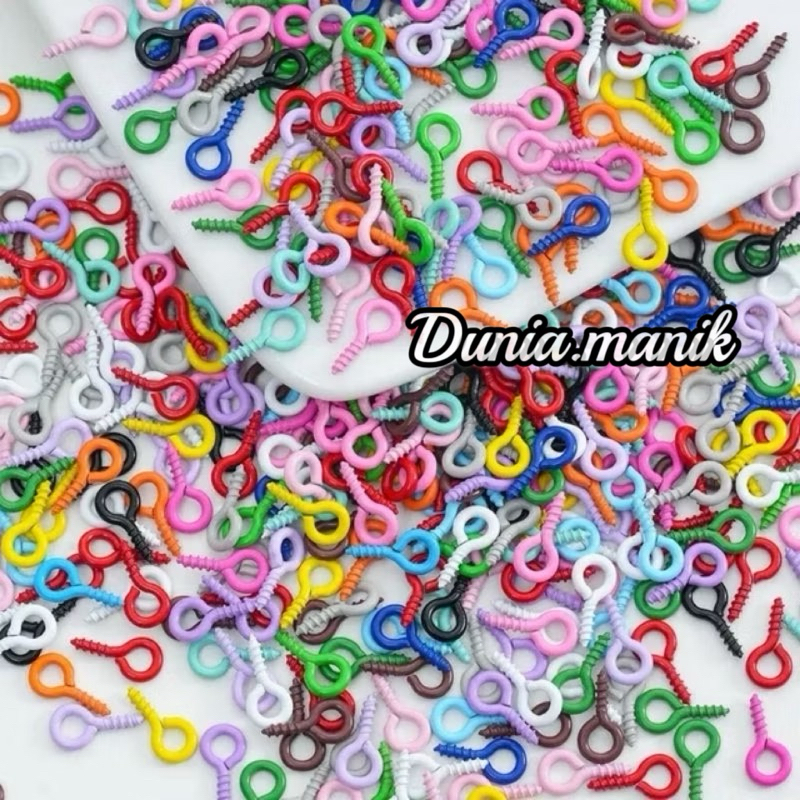 Paku Ulir / Paku skrup Warna Warni Bahan DIY