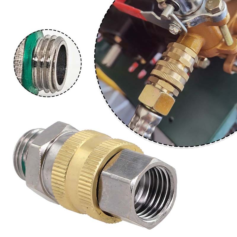 Connector Selang Swivel Quick Connect Swivel Selang Anti Kusut Konektor Sambungan Selang Kuningan