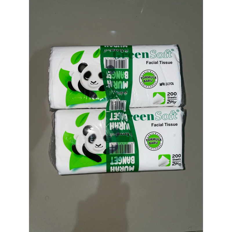 Tissue Green Soft 200sheet