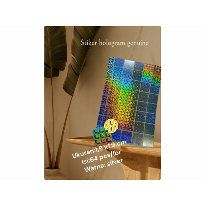 

stiker hologram original genuine