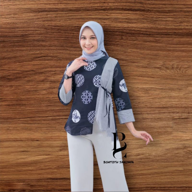 BAJU BATIK WANITA MODERN | ATASAN BAJU BATIK WANITA | BATIK WANITA MODERN | BATIK | ATASAN BAJU BATI