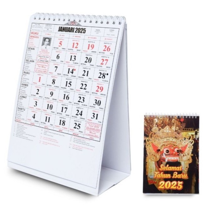 

Kalender Meja / Duduk Bali I Wayan Gina 2025