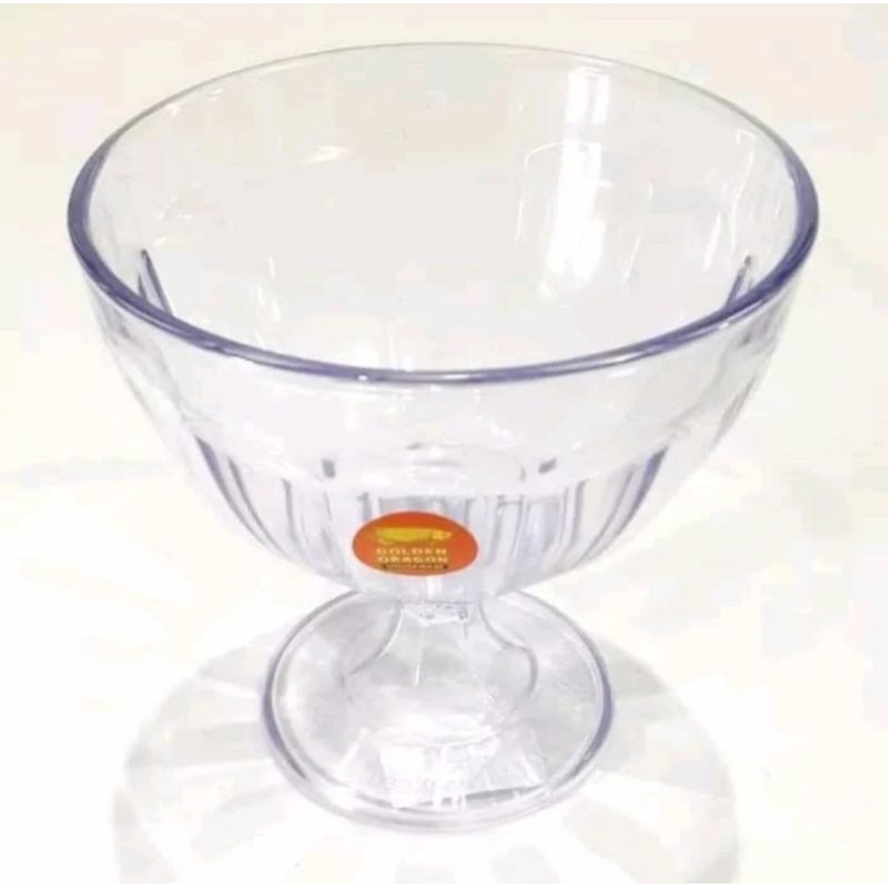 Gelas Sop Buah Akrilik Dragon 540 ml/ Gelas Es teler mika akrilik Dragon Isi 6 pcs/ Gelas Sop Buah D