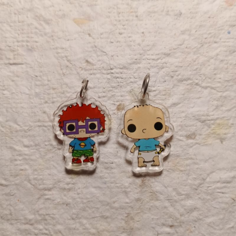 Charm Rugrats Chuckie Tommy Pickles / keychain rugrats