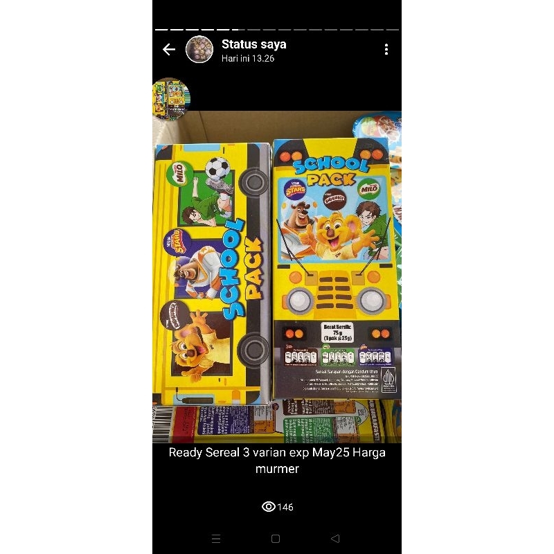 

Sereal Promo isi 3 Macam