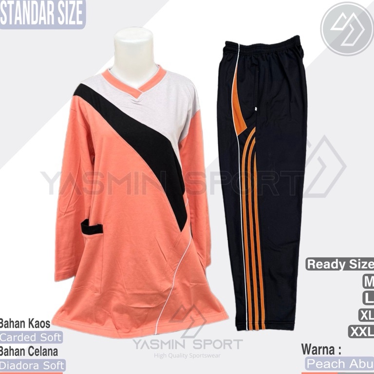 Dijamin Irit Setelan Olahraga tunik Wanita Muslimah  1Stel Baju Olahraga Senam  Oneset Seragam Olahr