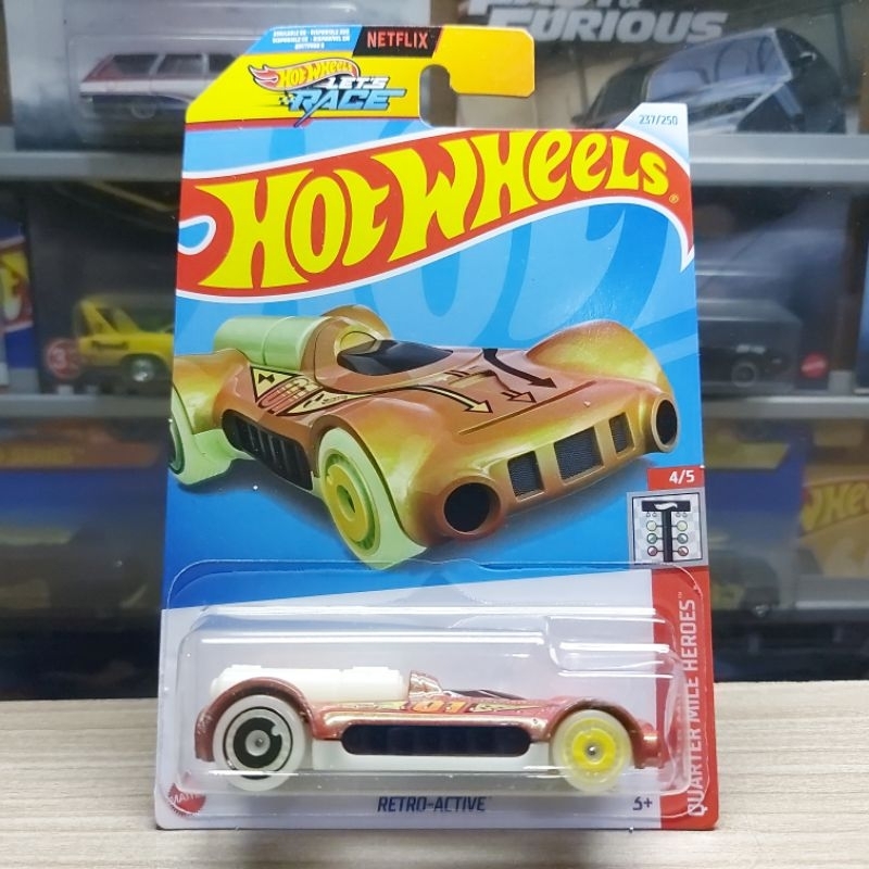 HOT WHEELS RETRO ACTIVE GLOW IN THE DARK 2024