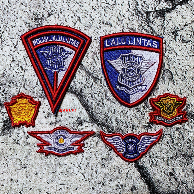 Bet Atribut POLANTAS LANTAS POLISI LALU LINTAS Bordir Timbul