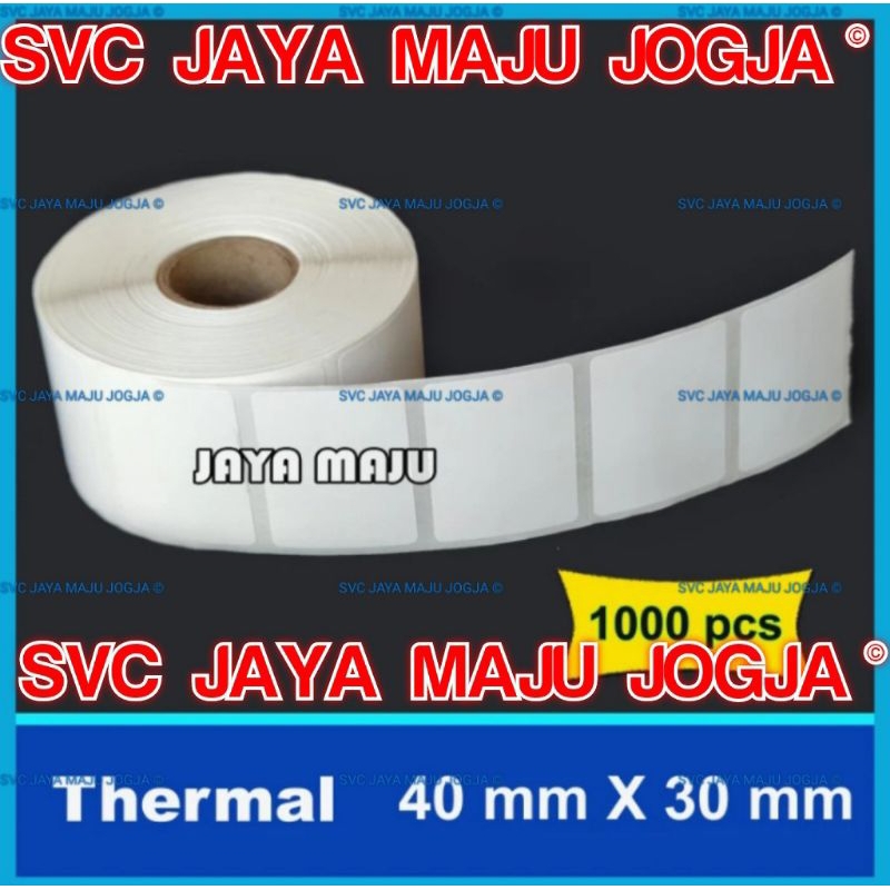 

THERMAL LABEL STIKER BARCODE 40 X 30 MM 40x30 MM 1.000 PCS CORE 1" || LABEL TANPA RIBBON BARCODE DIRECT THERMAL || 40 X 30 THERMAL TOP COAT - 1 LINE - FACE OUT - ISI 1.000 PCS || 40X30 TOKO OLEH-OLEH TOKO ROTI WARUNG SAYUR SEGAR