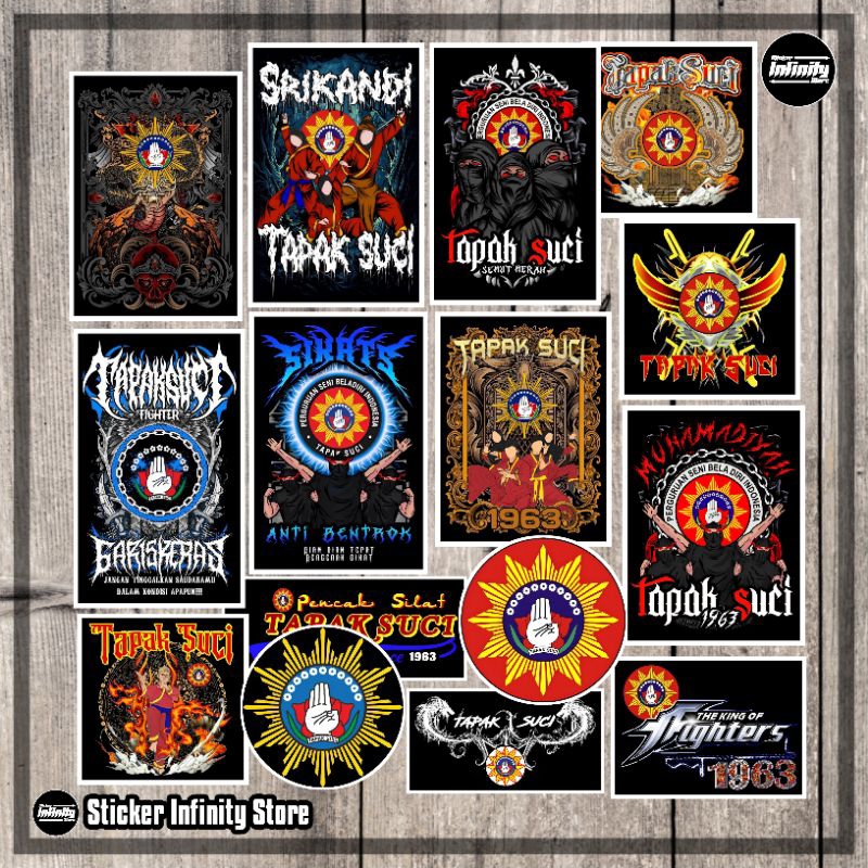 

Stiker TAPAK SUCI Pack Cutting Pola Vinyl Anti Air - 1 Pack Isi 15 Pcs