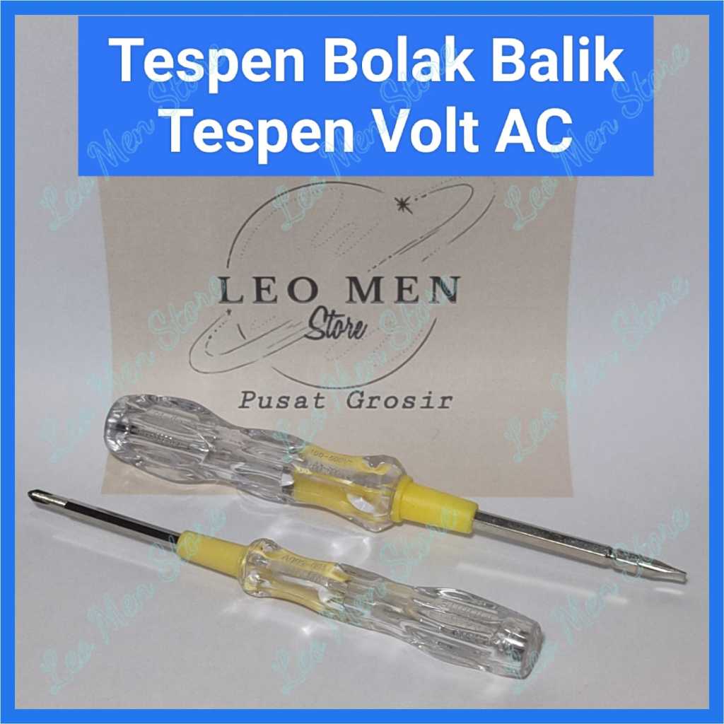 Tespen Bolak Balik~Obeng Tespen Bolak Balik~Tespen Volt AC~Murah