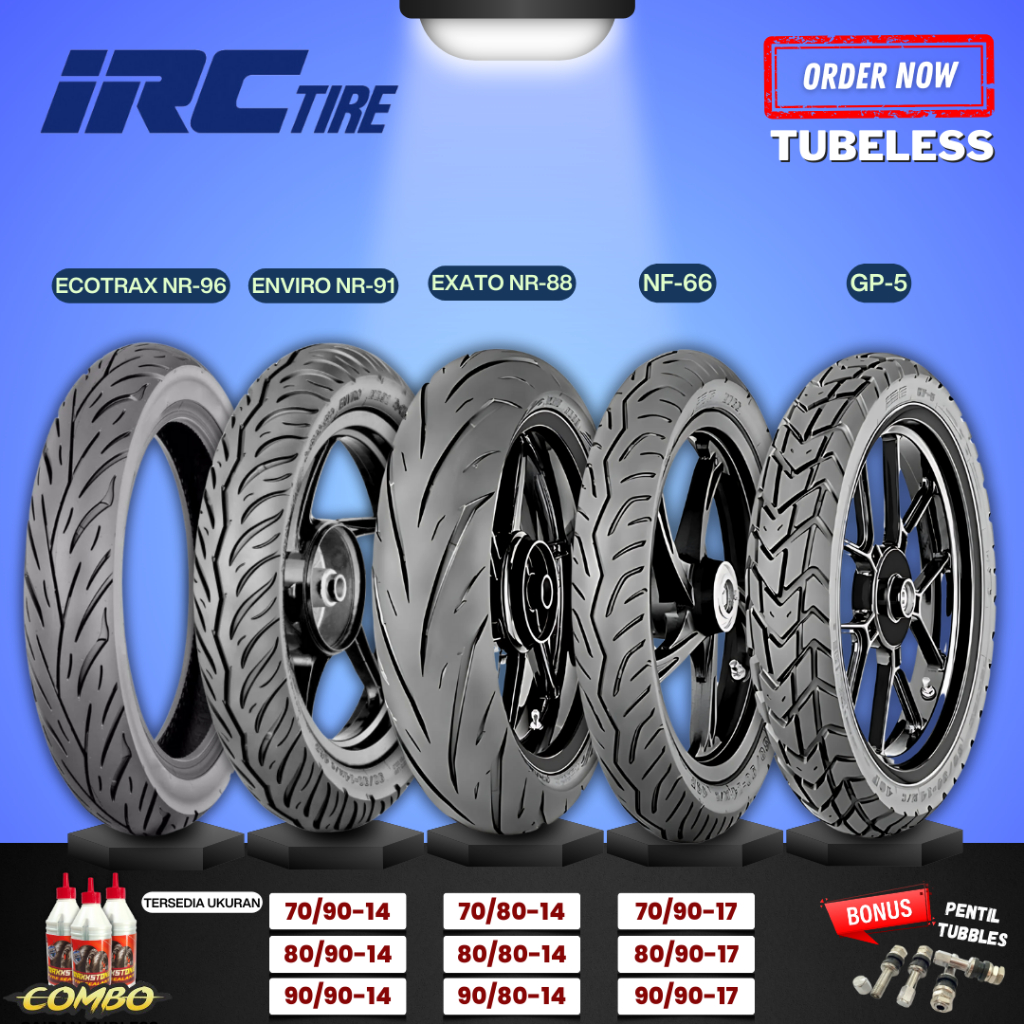 [READY COD] BAN IRC TUBELESS RING 14 RING 17 / BAN IRC ECOTRAX NR96 / BAN IRC ENVIRO NR91 / BAN IRC 