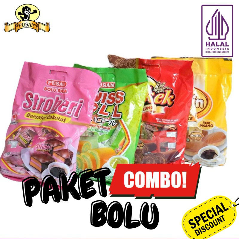 

PAKET COMBO BOLU MIX [SWISSROLL, BOLU SALUT COKELAT, BRIKEK, MUFFIN]