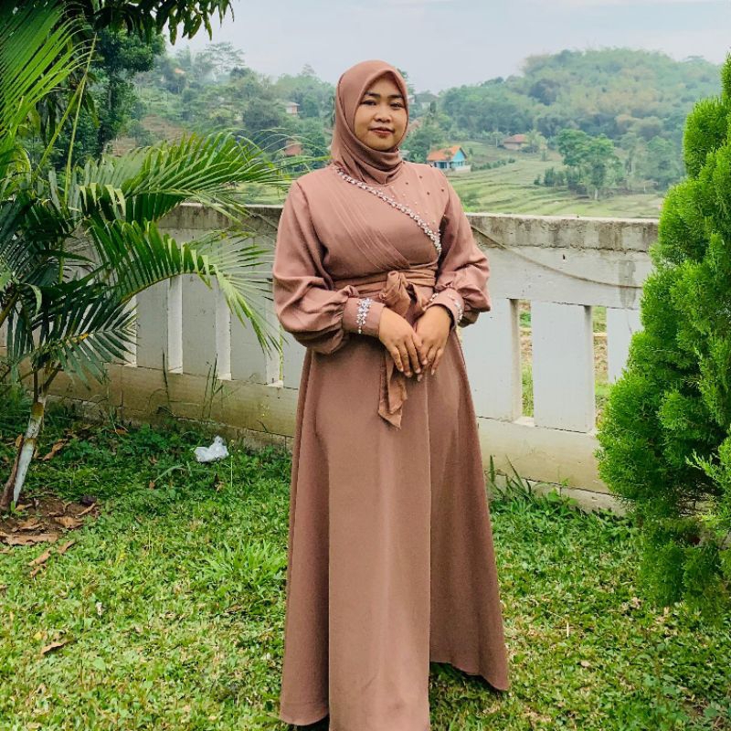Laluna dress - dress pesta - dress muslimah