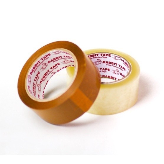 

Lakban Bening / Lakban Coklat TAPE OPP RABBIT TAPE 45Cm x 100 Yard - PerPcs