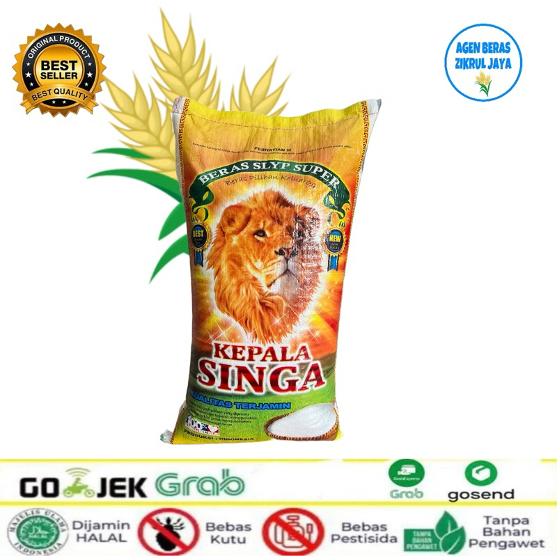 

BERAS KEPALA SINGA ( kualitas premium ) 20 kg, 10 kg, 5kg