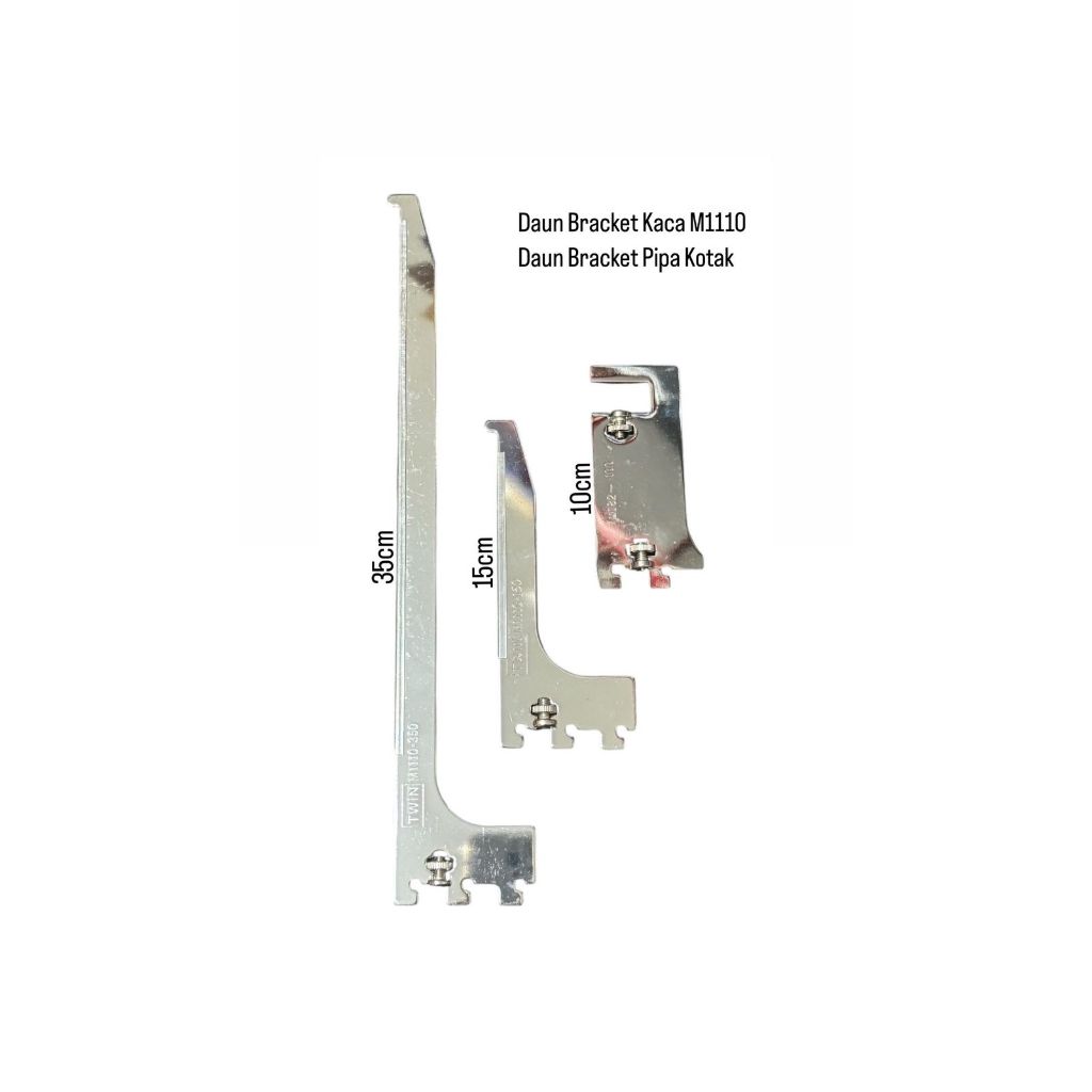 Daun Bracket kaca/ penyangga kaca