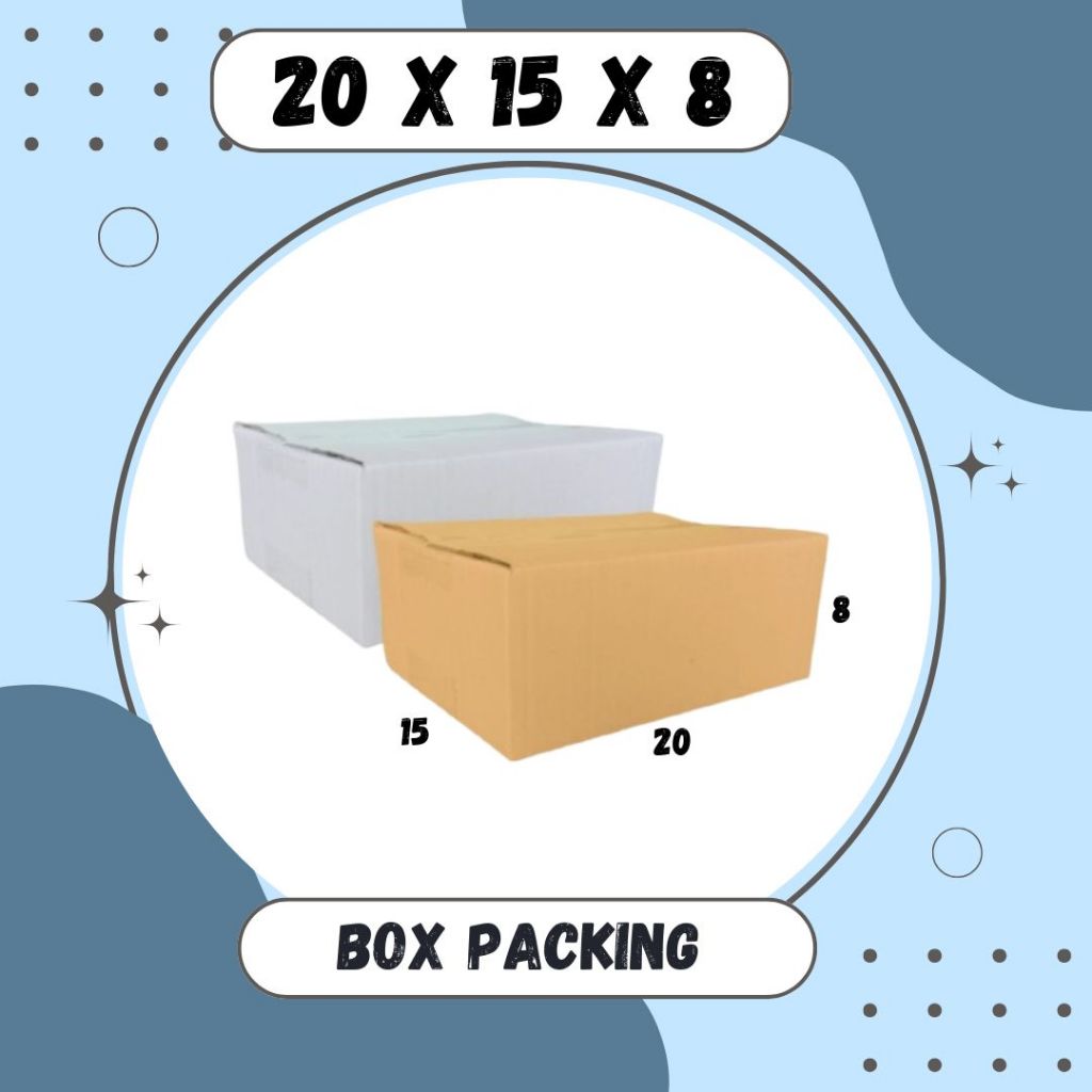 

Box 20x15x8 Kardus A1 Packing Karton Dus Kotak Kemasan Obat Mainan Olshop Souvenir Jamu Sparepart