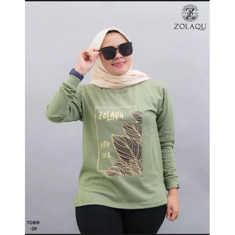 KAOS ZOLAQU KAOS ZOLAQU KAOS MUSLIMAH ZOLAQU KAOS KEKINIAN FASHION WANITA