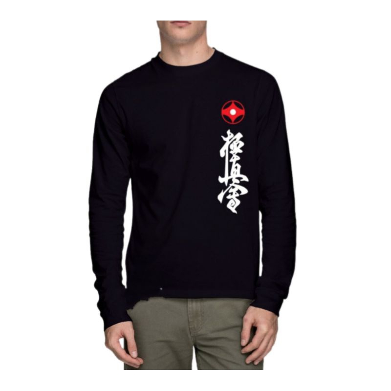 KAOS KYOKUSHIN FIGHTER//KAOS DISTRO KARATE LENGAN PANJANG