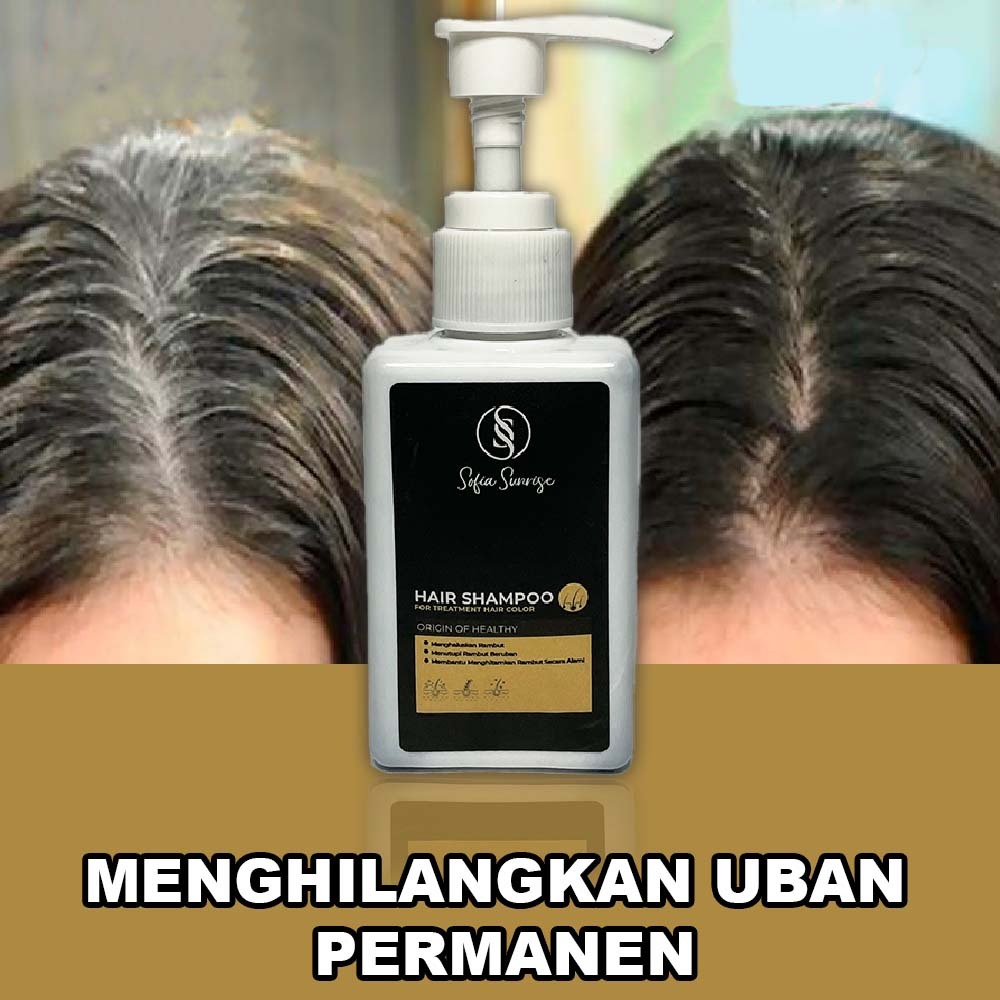 Sofia Sunrise Penghilang Uban Rambut Permanen Alami Hitam Halal Ampuh Selamanya Hair Color Shampoo