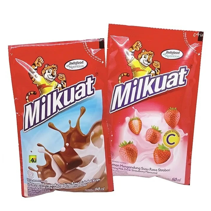 

MILKUAT SUSU BANTAL UHT 50ml MINI COKELAT INDOFOOD STRAWBERRY BEKU LEBIH SERU CEMILAN ANAK GROSIR MURAH MAKANAN MINUMAN NUTRITION RINGAN