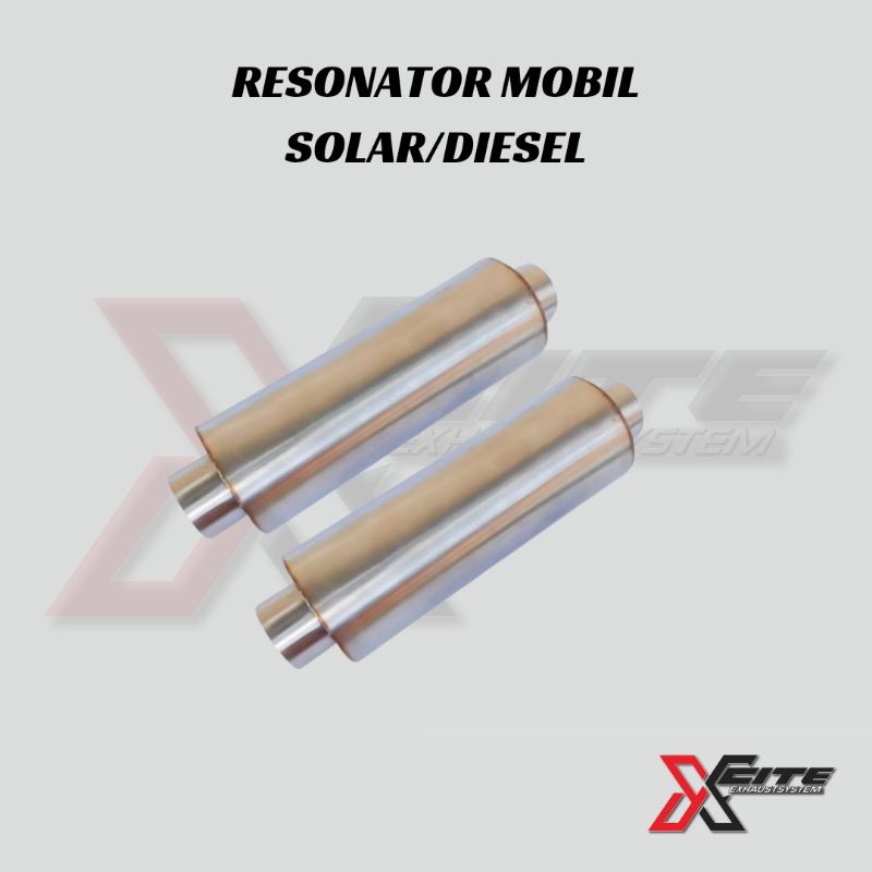 Knalpot Mobil resonator diesel bahan bakar solar