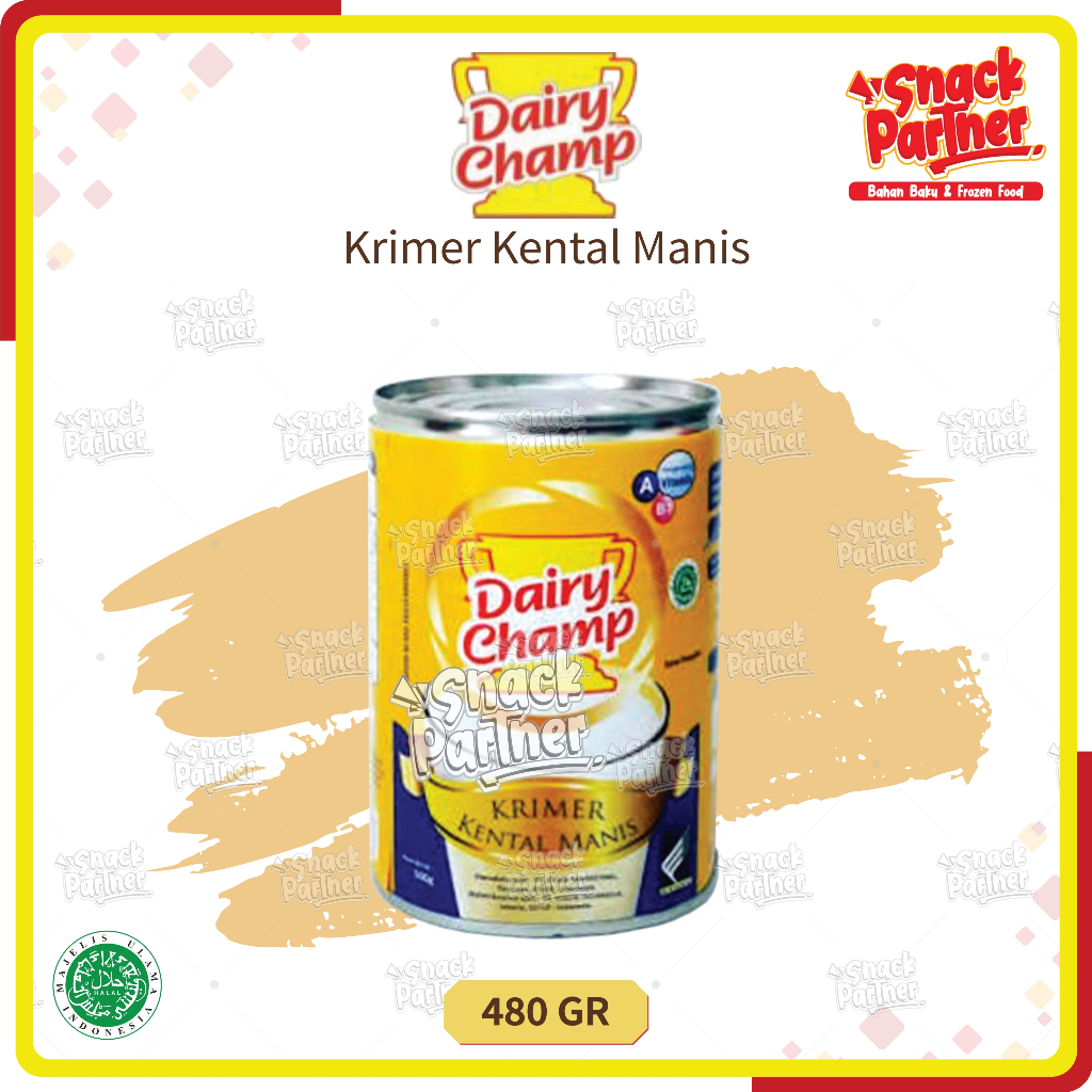 

DAIRY CHAMP | KRIMER KENTAL MANIS 480 GR - Susu SKM Kaleng - Milk Original Vanila Vanilla 480GR