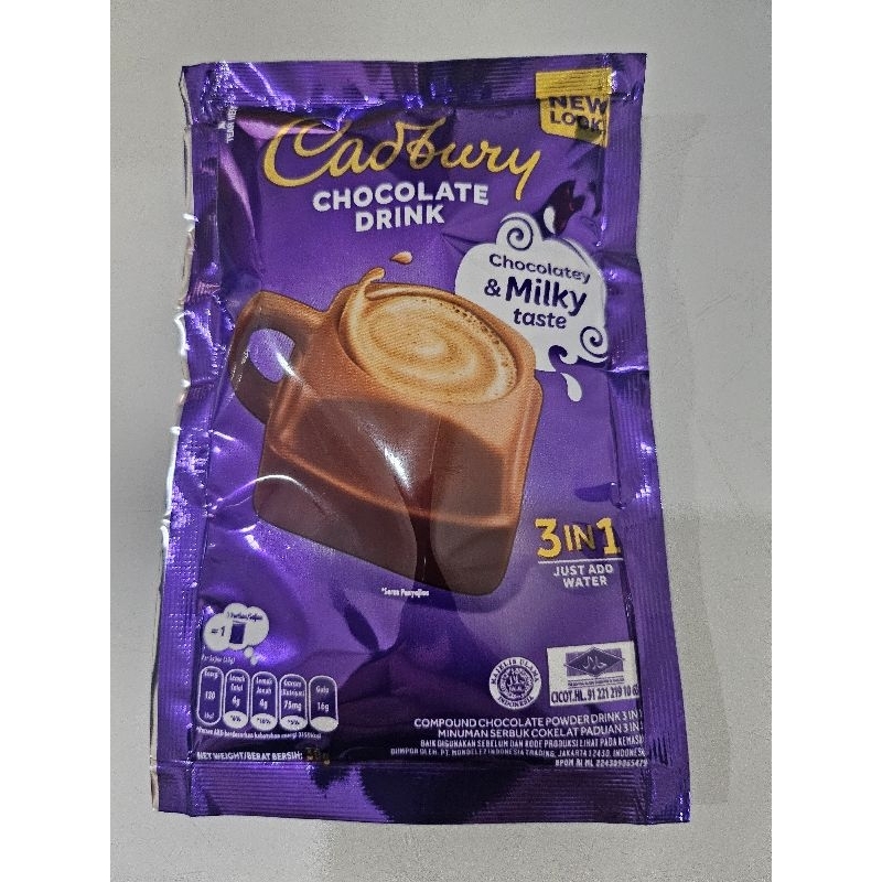 

Coklat Cadbury Chocolate Cokelat Drink 3 in 1 satu sachet 30 gram