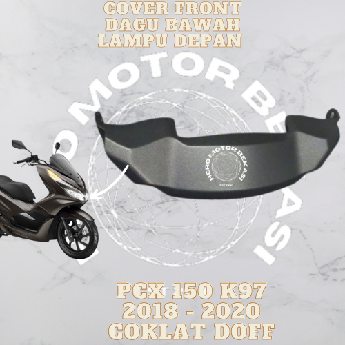 cod Cover front center dagu bawah lampu depan PCX 150 K97 lokal hitam putih hitam doff biru doff