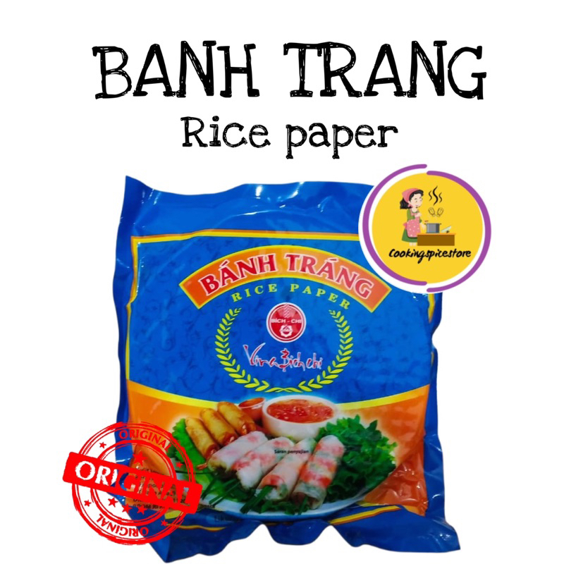 

Vietnam Rice Paper BANH TRANG 400gr 22cm (Kulit Lumpia)