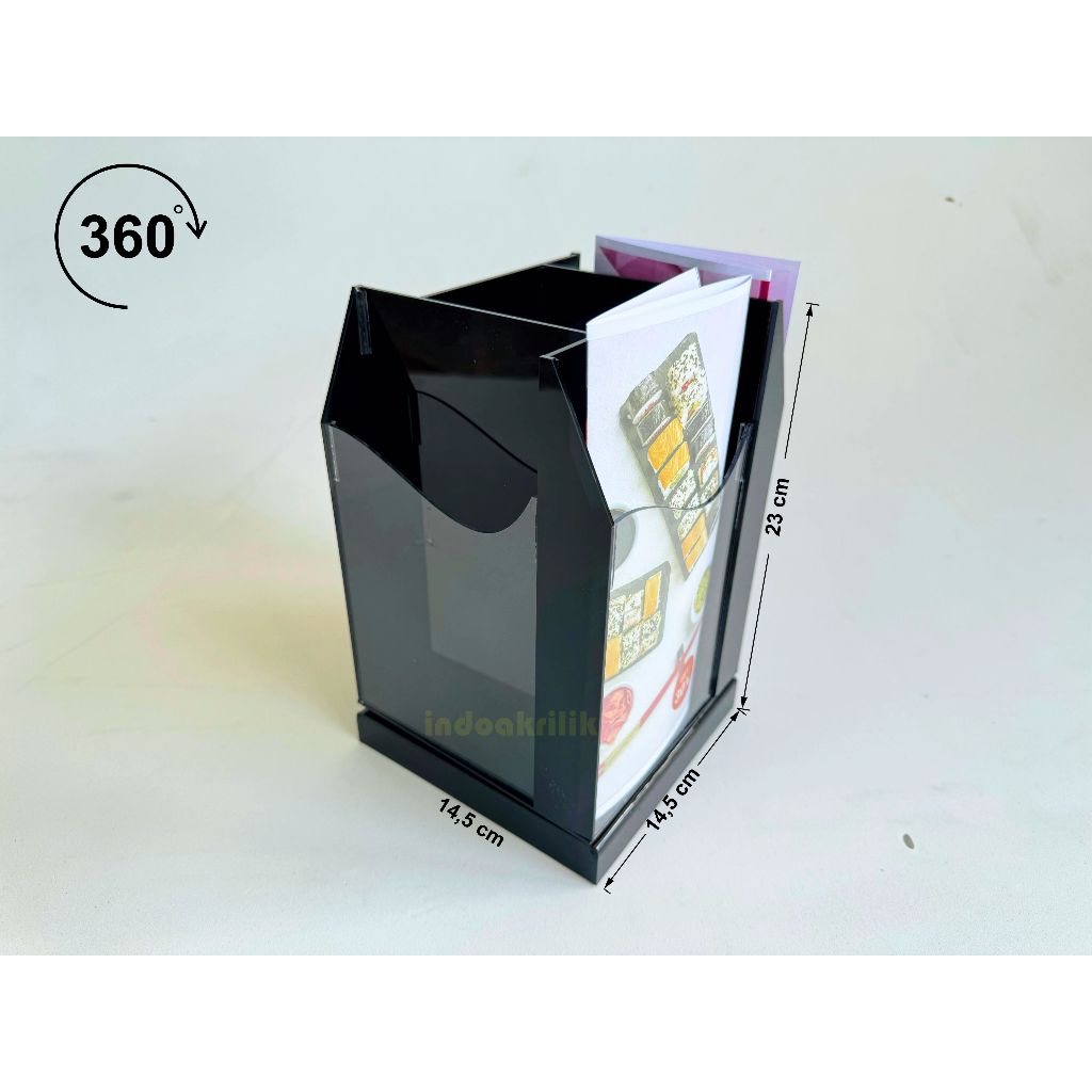 

Meriyah Storee - Tempat Brosur Rolling 4D leaflate 4 sisi