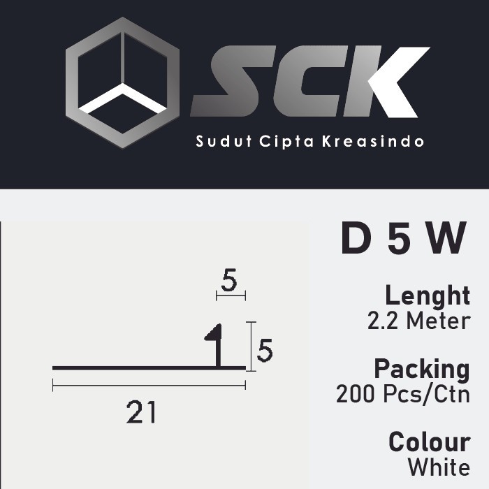 Tali Air Door frame kusen SCK D5 W UPVC PVC