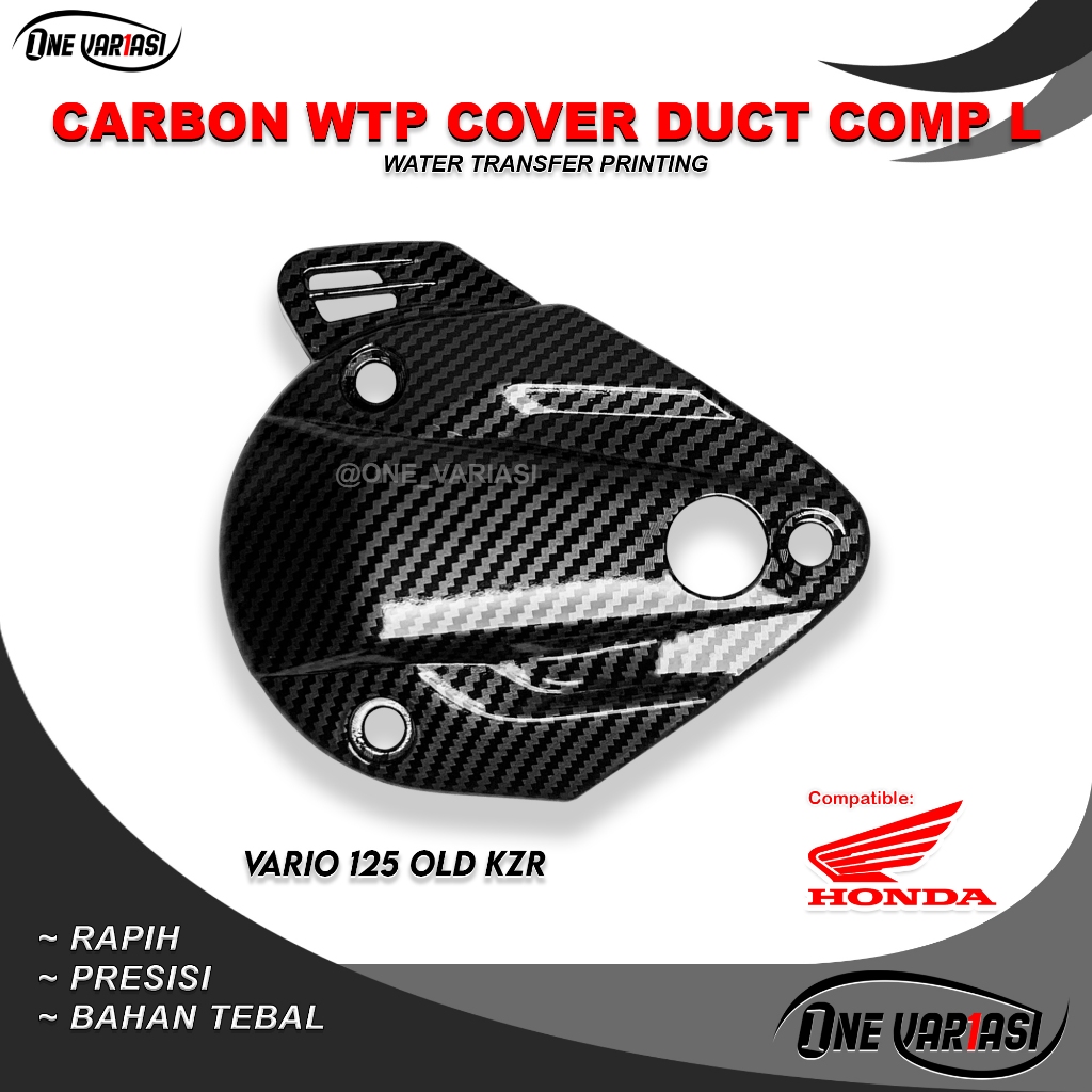 KEONGAN COVER CVT VARIO 125 OLD CARBON KZR COVER L DUCT VARIO 125 KEONGAN CVT VARIO TECHNO 125 OLD K