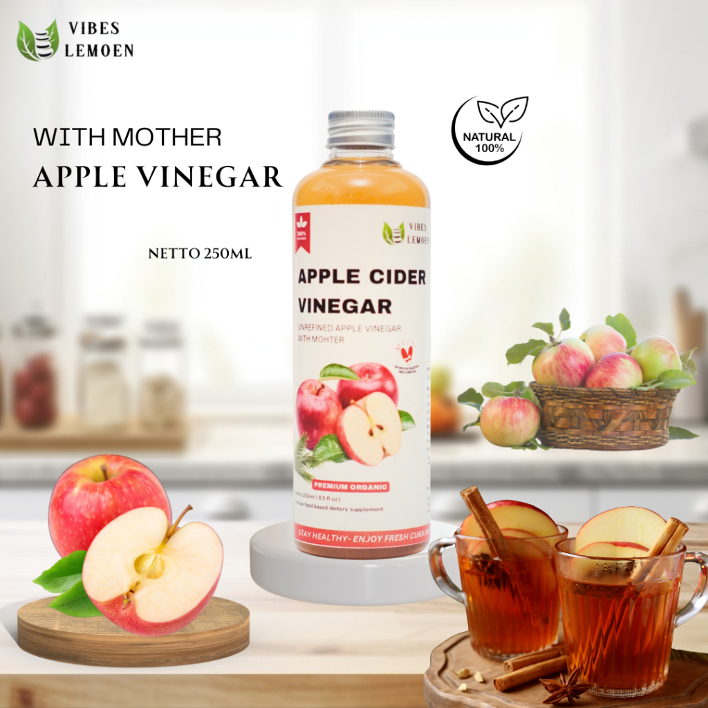 CUKA APEL ORGANIK | APPLE CIDER VINEGAR | CUKA SARI APEL UNTUK DIET | CUKA APEL UNTUK WAJAH | CUKA A
