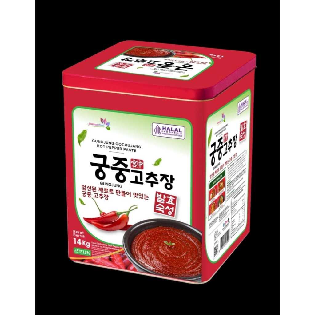 

GO CHU JANG 14 KG HALAL GUNGJUNG GOCHUJANG HOT PEPPER TASTE 14 KG / PASTA CABAI PEDAS KOREA