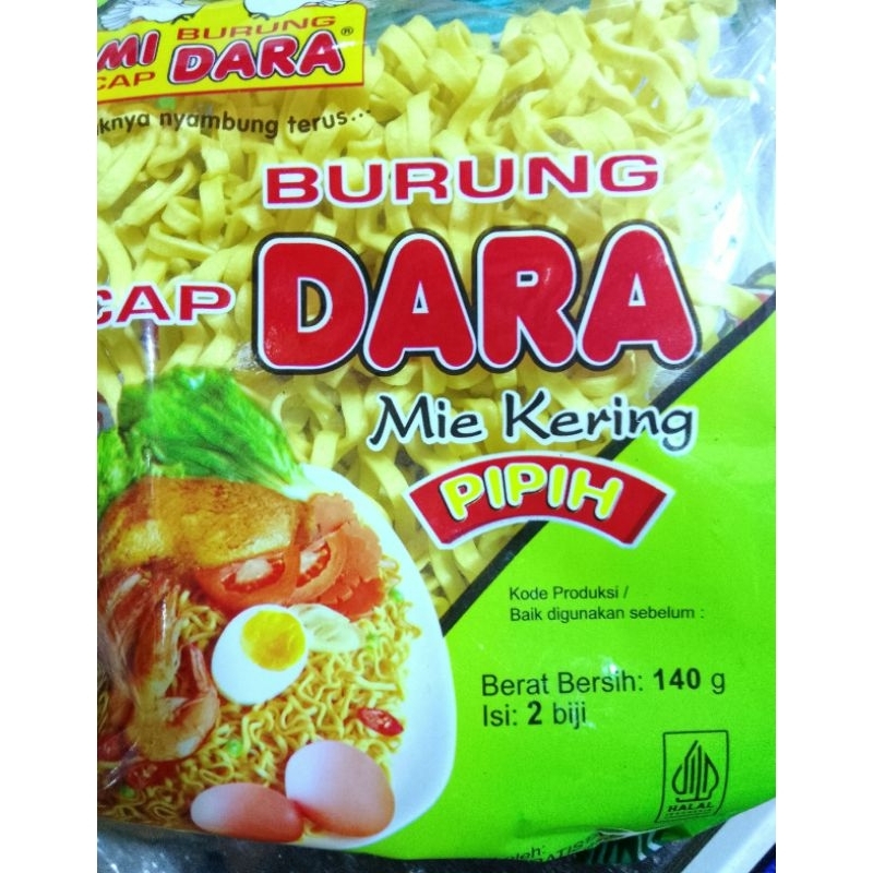 

Mi kering pipih cap BURUNG DARA